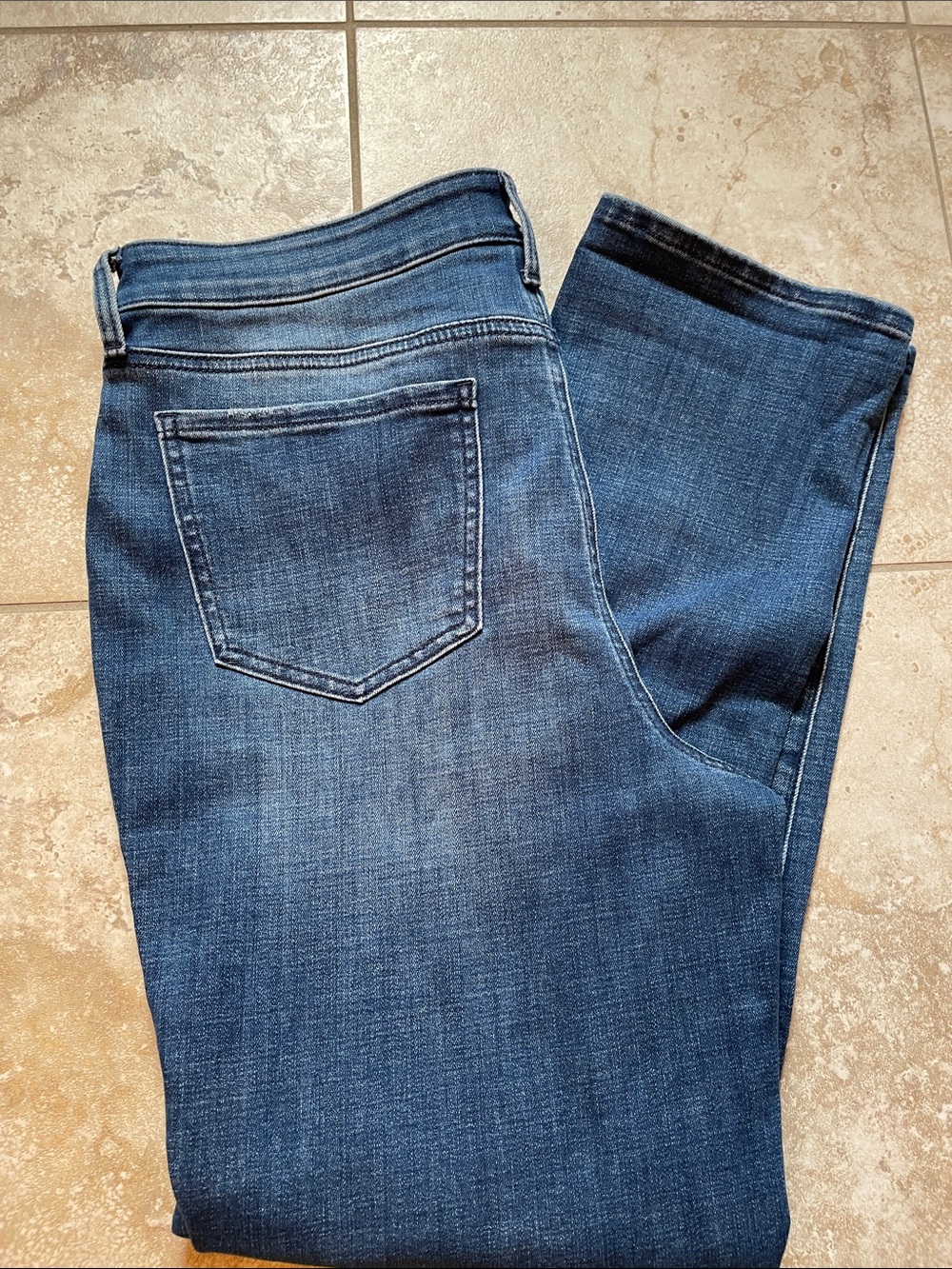 NYDJ Fit Is Everything Women's Straight Leg Jeans in Medium-Dark Blue Wash